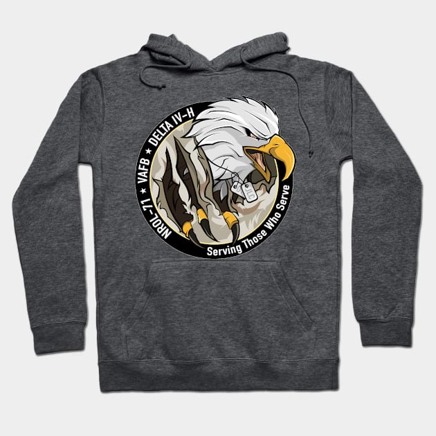 NROL 71 Program Logo Hoodie by Spacestuffplus